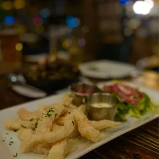 a plate of food on a table
