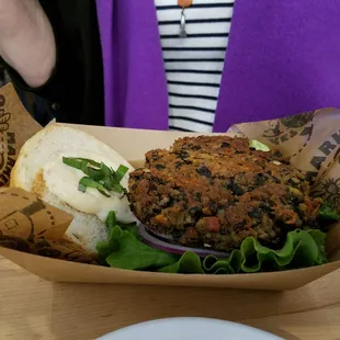 Fabulous veggie burger