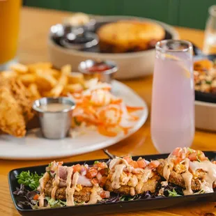 fish and chips, food