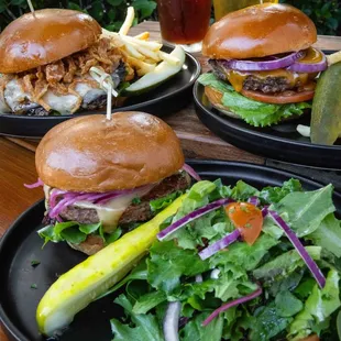 Wagyu Beef Burgers 
or Impossible Vegan Burger