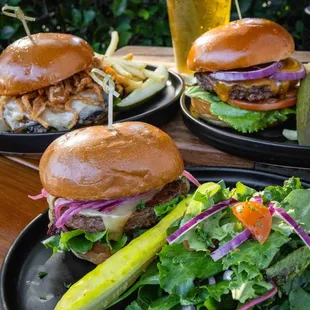 burgers, food