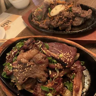 Kalbi and bulgogi