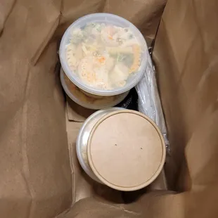 To go order, nicely packaged