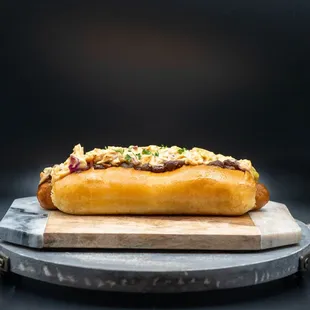 "The Dilworth" Grilled Vegan Chili Dog