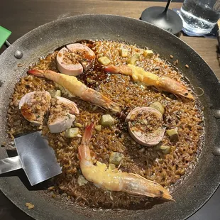 paella, food