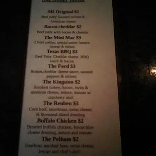 Cone try our famous sliders theyvare amazing