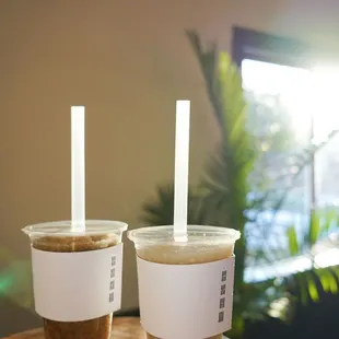 most popular rice slush and cinnamon slush, all made in-house