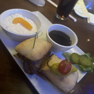 French Dip with Cottage Cheese