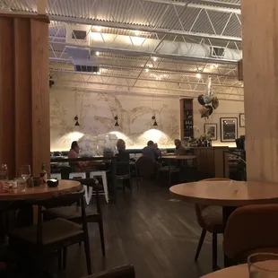 people sitting at tables