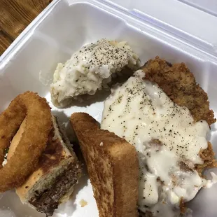 Sooo good!  We had to take the rest to go - it definitely filled out tummies!