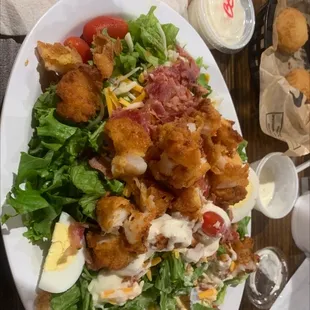 Crispy shrimp salad