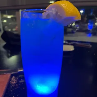 Blue lagoon drink!