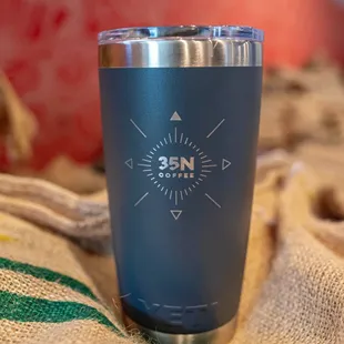 the logo on the cup