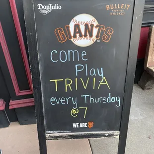 Trivia Night every Thursday