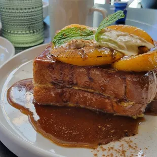 Peaches and Cream French Toast