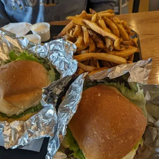 Yes, this is a SMALL order of fries!! WAY too much for the two of us to eat.... Better for 4 people.
