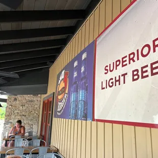 Outside patio at 360 burger!!!