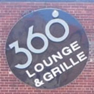 the sign for 360 lounge and grille