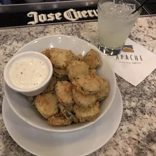 Nice take on the fried pickles, perfect!