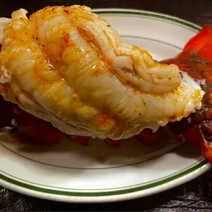 The lobster tail that was gifted as a result of their mistake. What a kind server - and he was so fun! I added a bit of cayenne
