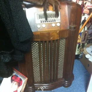 Vintage Radio in the back right corner