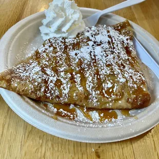 Freshly made Apple Crepe