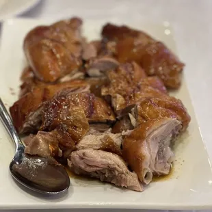 Roast half duck