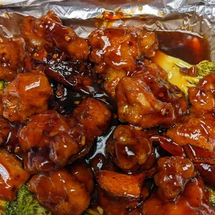 Orange chicken delicious