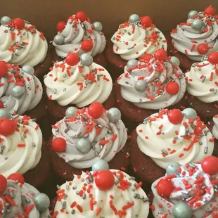 Red Velvet Buckeye Cupcakes