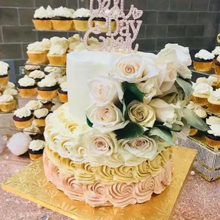 Best Day Ever Wedding Cake