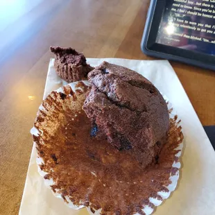 Chocolate &quot;muffin&quot;  but reeeaaally a chocolate cake.