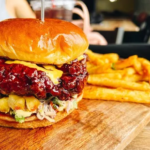 Spicy Crispy Korean Chicken Sandwich