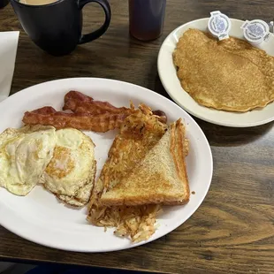 Item #3 - 2 egg breakfast with a single pancake