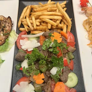 Shaken Beef with fries