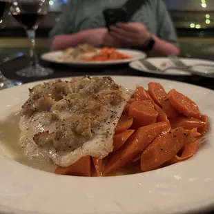 a plate of food on a table