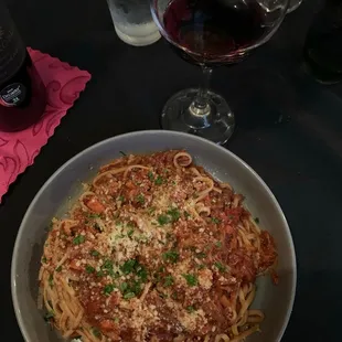Pork bolognese