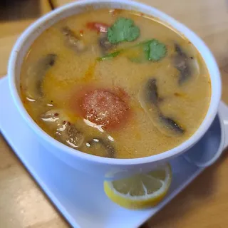 Spicy Miso Soup with Shrimp