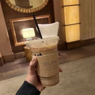 Iced caramel macchiato