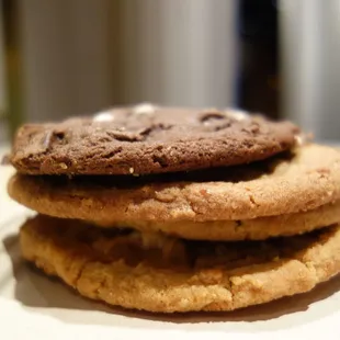 Chocolate Chip, Peanut Butter, Oatmeal Raisin, and Campfire 'Smores Cookies