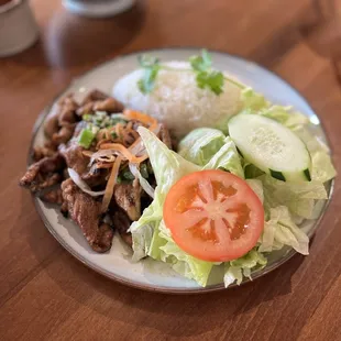 grilled pork rice