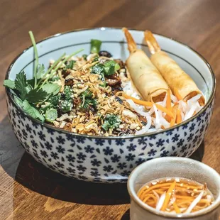 Vermicelli w/ Grilled Pork &amp; Rocket Shrimp.