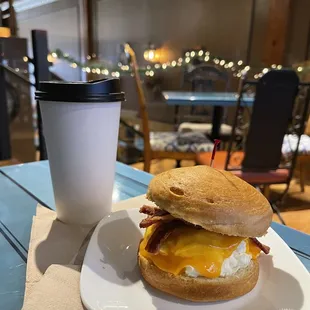 Bacon Egg white Cheddar Croissant  So Yummy!!!