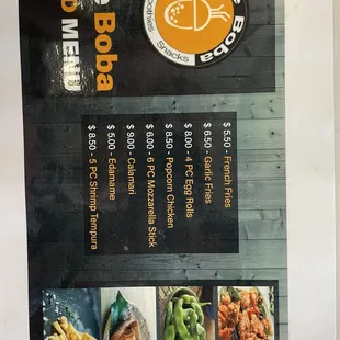 Food menu