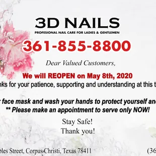 3 D Nails - Nail salon in Corpus Christi, Texas 78411