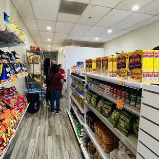 a woman shopping in a grocery store
