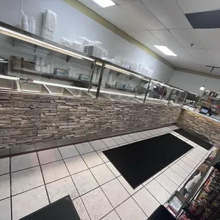 Hot food section
