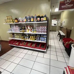 Back of the store