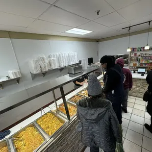 customers at the counter