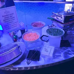 Best food station of the night Sweet Potato Bar