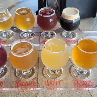 Beer flights for $11